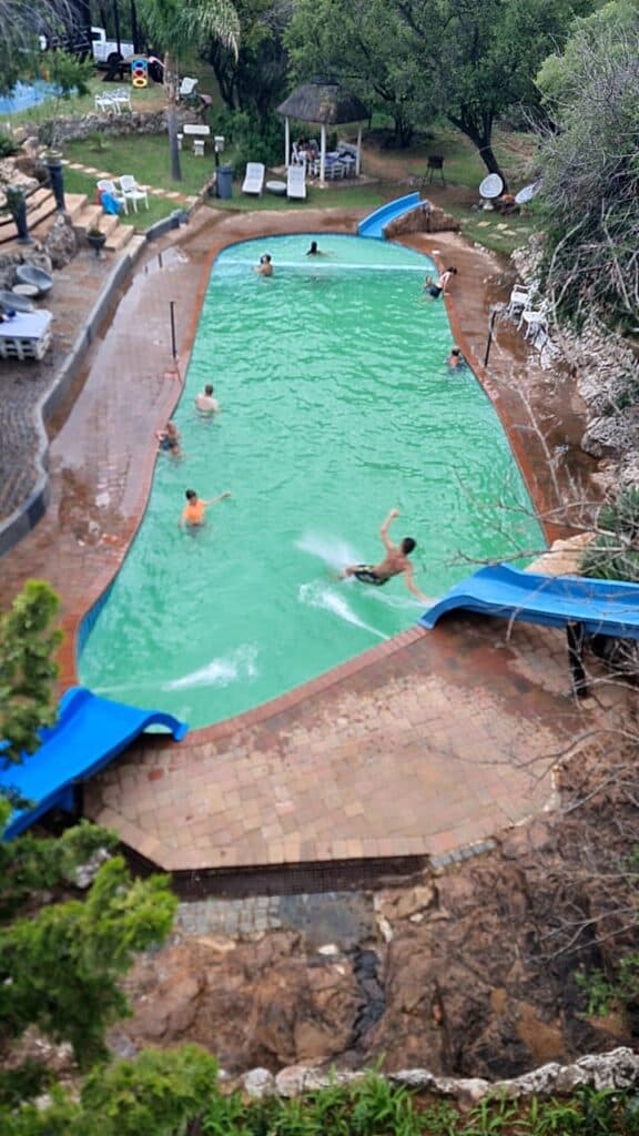 Pool water slide