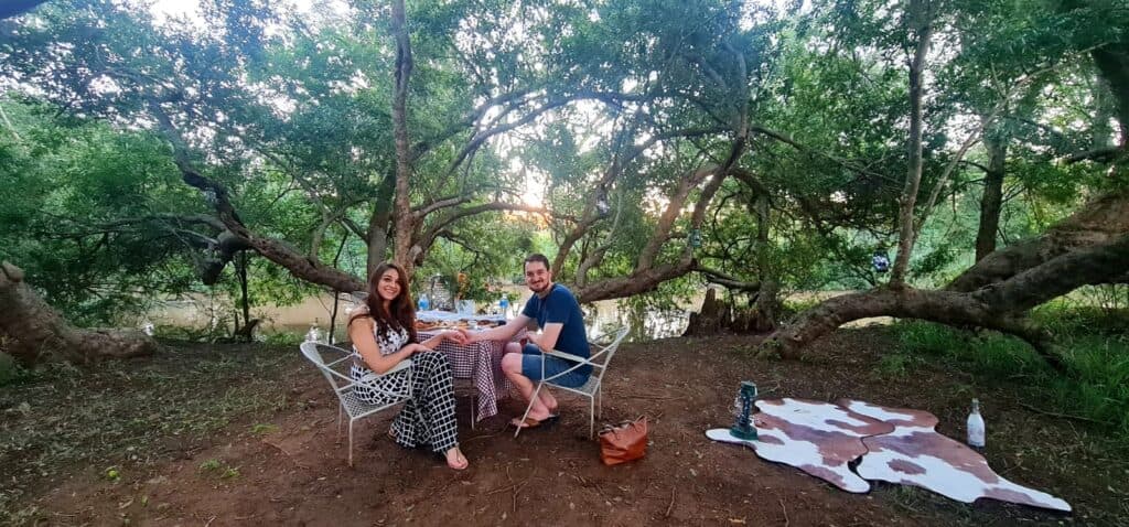 Engagement portraits in the bush