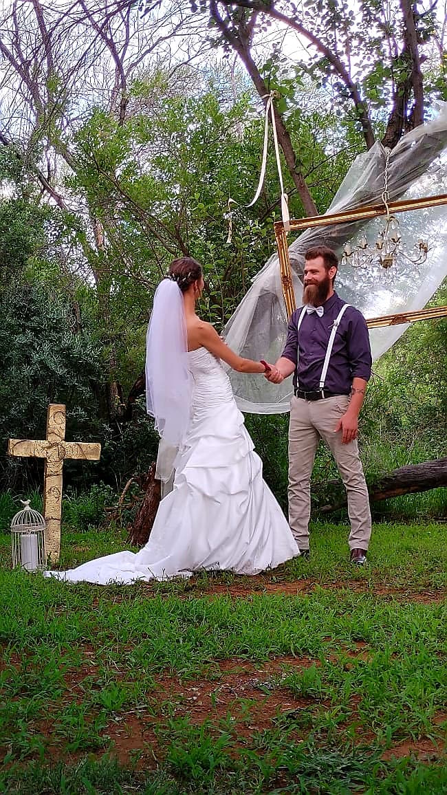 Wedding ceremony at Uitvlugt Resort